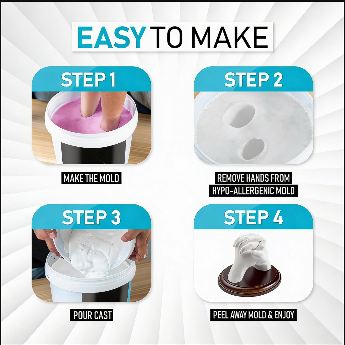 Couples Hand Casting Kit